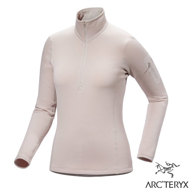 【ARCTERYX 始祖鳥】女 Rho 彈性透氣Polartec保暖刷毛套頭衫/X000006344-30205 暖石灰✿30E010
